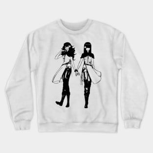 Weathered Devola/Popola Nier Automata Crewneck Sweatshirt